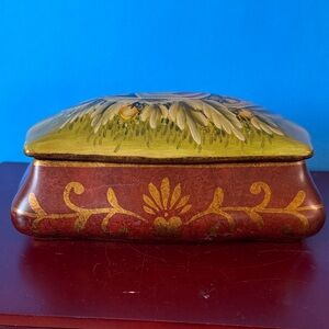 Vintage decorative ceramic storage box designed by Raymond Waites